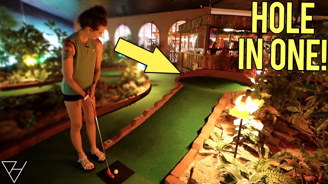 Awesome Indoor Mini Golf Course! Hole In One Risk Putts! Awesome Indoor Mini Golf Course! Hole In One Risk Putts!