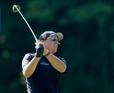 Phil Mickelson's range session before Workday Charity Open