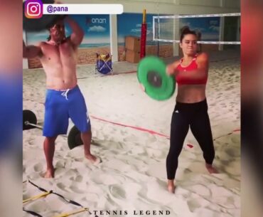 WTA Top 20 Maria Sakkari Fitness Workout Compilation. Sakkattack is a machine !