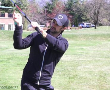 theHanger Golf Swing Aid - Flexion in Transition