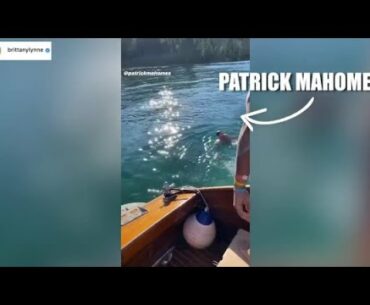 WATCH: Patrick Mahomes, Travis Kelce living it up in Lake Tahoe