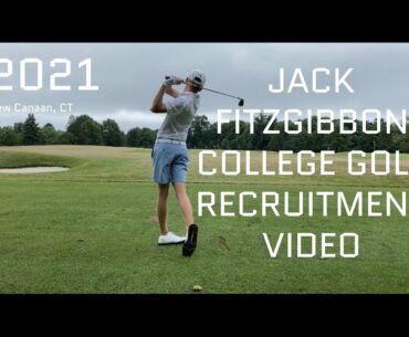 Jack Fitzgibbon 2021 Golf Recruitment Video