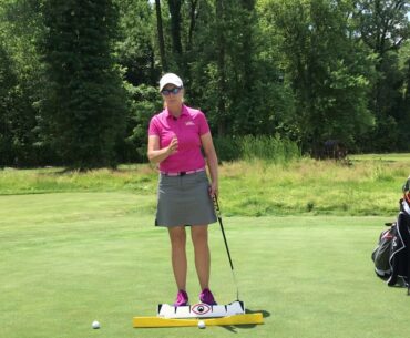 The Importance of a Consistent Ball Position When Putting With An Arc Stroke.