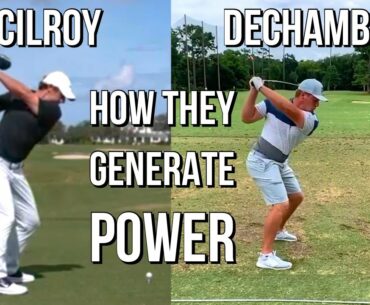 Bryson Dechambeau vs Rory Mcilroy - How they Generate Power