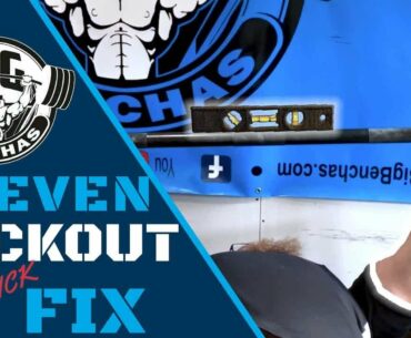 Uneven Bench Press Quick Fix
