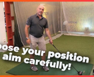 Master your POSITION and AIM when teeing off!