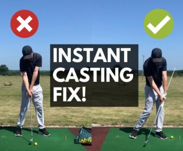 EASY AND EFFECTIVE CAST FIX DRILL: 2 SIMPLE steps to stop casting the golf club FOR GOOD!