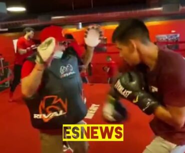 David Benavidez and Diego Pacheco in camp check it out | EsNews Boxing