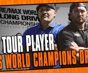 What would a PGA Tour Player shoot from a World Champion's Drives?