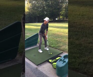 Student Using the Hanger by Watson Golf