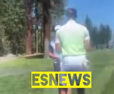 Canelo and Steph Curry facing off on the golf course check it out
