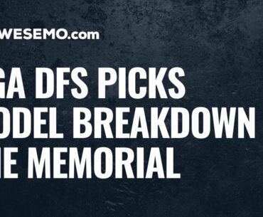 PGA DFS Picks & Predictions - 2020 The Memorial DraftKings & FanDuel Golf Model Breakdown