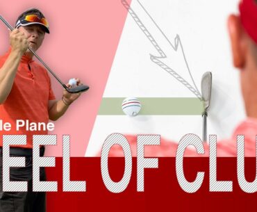 Genius Golfer addressed the ball on the heel of club for great ball-striking