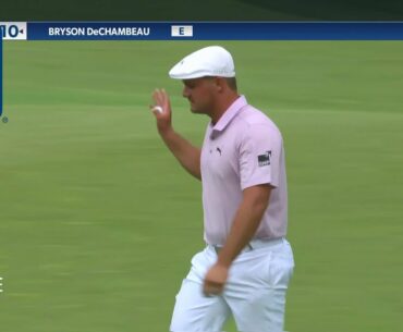 Bryson DeChambeau's 423-yard drive leads to birdie at the Memorial