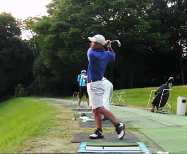 Left Handed Golf Swing, 7I