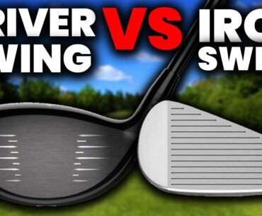 The DIFFERENCE - DRIVER SWING Vs IRON SWING in crazy detail