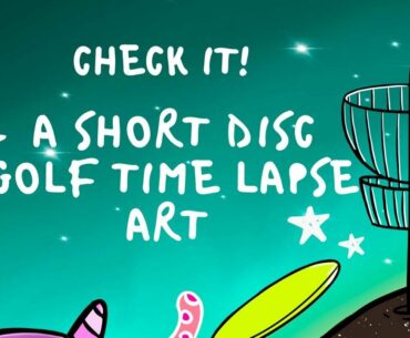 DISC GOLF DIGITAL ART MY PROCESS A TIME LAPSE,sometimes I make mistakes