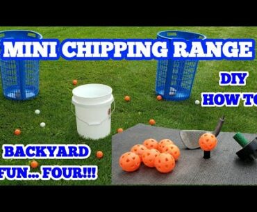DIY MINI CHIPPING RANGE *GOLF GAME*