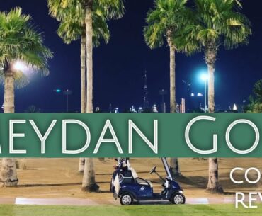 THE TRACK MEYDAN GOLF COURSE REVIEW // dubai night golf retro review!