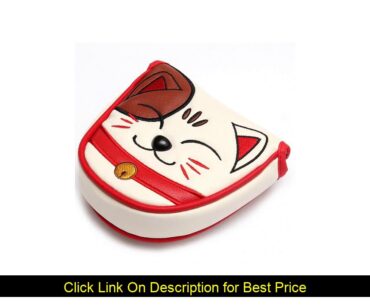 Golf Putter Cover,Golf Club Head Covers for Putter PU Leather Mallet Putter Headcover with Magnetic