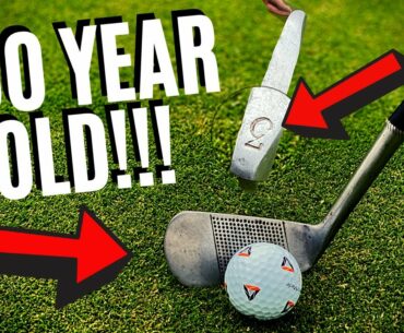 HOW FAR CAN I HIT A 100 YEAR OLD 3-IRON?!