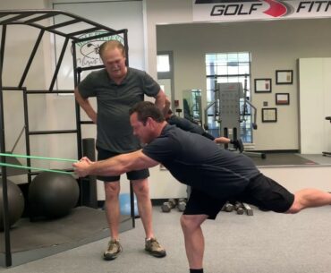 Training your core and your backswing
