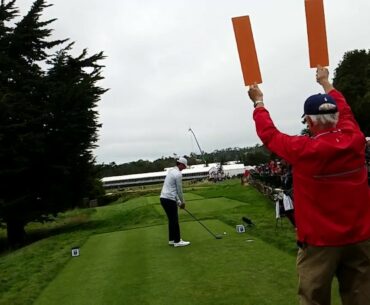 Brandon Wu Slow Motion Golf Swing at the US Open Pebble Beach Third Hole