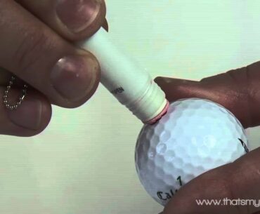 How to use Thats My Ball Golf Ball Stamp