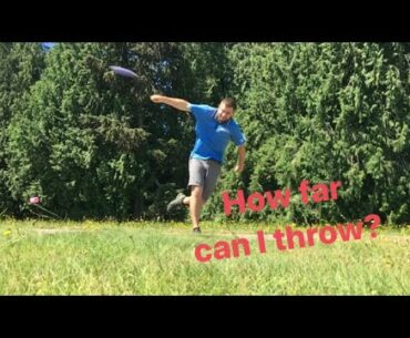 How Far Can I (Nate Sexton) Throw - Distance Challenge