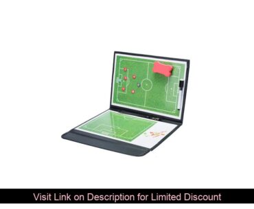 Portable Soccer Tactical Board Foldable Magnetic Leather Football Coach Training Competition Erasab