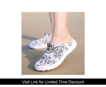 Summer Women's Sandals Quick Dry Beach Clogs Water Shoes Breathable Home Anti-Slip Slippers