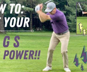 GOLF SWING SPEED COMES FROM  LEGS-EFFORTLESS POWER!