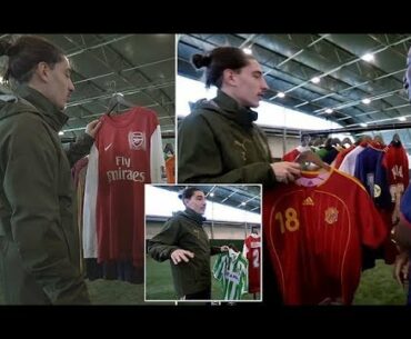 Hector Bellerin relives his career through football shirts from Real Betis kit to Arsenal's No