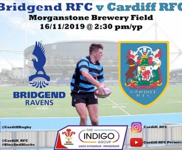 Bridgend v Cardiff - 16th November 2019