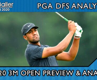 3M Open - PGA DFS Lineup Picks for DraftKings, FanDuel