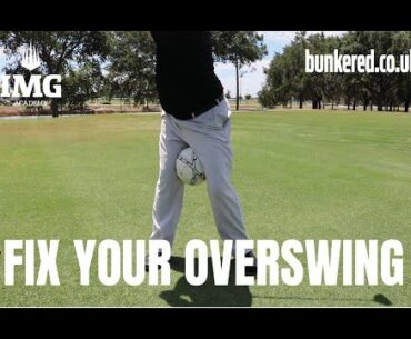 A simple drill to fix your overswing | IMG Academy