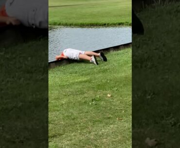 This kid likes golf balls 2