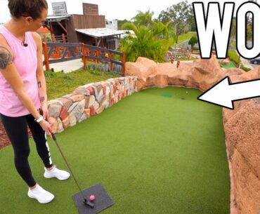 Awesome Mini Golf Holes and a Great Hole In One!