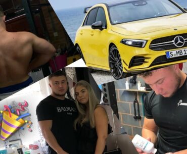 Dom’s Birthday | Driving an A35 AMG | Back Pumps & Big Squats!