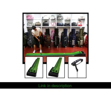 Sale Portable Indoor Golf Putting Green Swing Trainer Set Putter Fairway Lawn Golf Training Aids fo