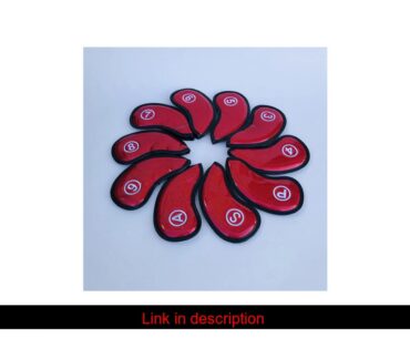 Sale 10pcs/set Pu Golf Club Headcover Golf Iron Head Covers Golf Club Iron Protective Headcovers
