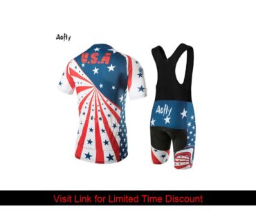 New USA pattern cycling clothing set Shorts without straps Quick-drying breathable fabric NO END TO