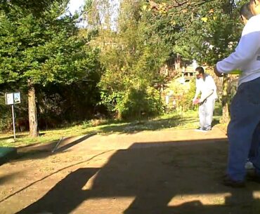 Watsonville local tees off @ Pinto Lake Championship disc golf course benefit