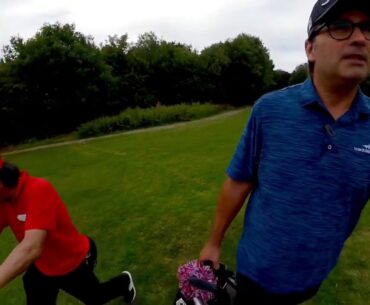 A Cockney and a China man walk onto a Golf Course..