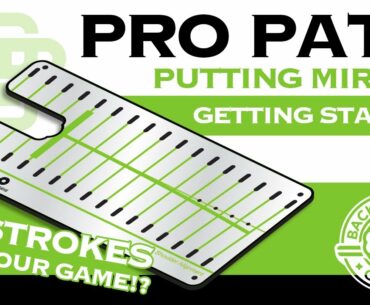 Pro Path Putting Alignment Mirror | Getting Started & Golf Training Aid - Back 2 Basics Golf