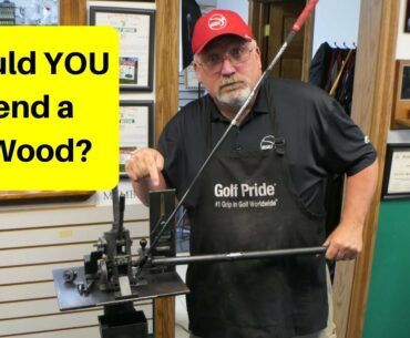 Bending lie angle on a 3 wood!