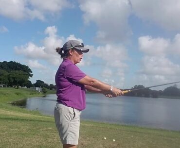 Letting go of the golf club