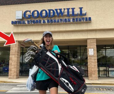 We Found THESE Golf Clubs In MINT Condition At GOODWILL!! (Crazy Price!!)