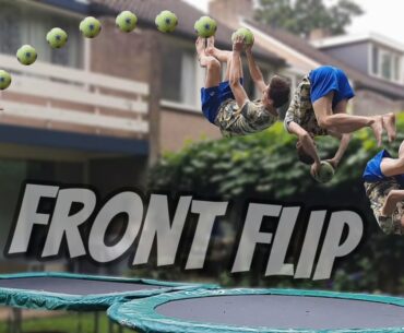 Making A Front Flip Trick Shot