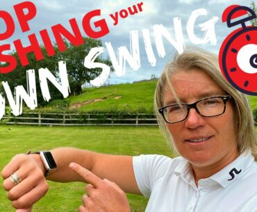 STOP RUSHING YOUR GOLF DOWNSWING